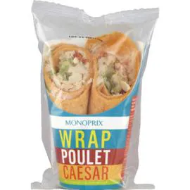 MONOPRIX Wrap poulet Caesar 180g