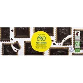 MONOPRIX BIO Petit beurre au chocolat noir bio 150g