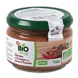 MARQUE REPÈRE, BIO VILLAGE Terrine de campagne Piment d’Espelette 180g