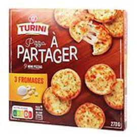 MARQUE REPÈRE, TURINI Mini Pizzas Fromage x9 270g