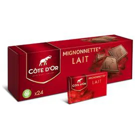 CÔTE D'OR Chocolat au lait mignonnettes 240g