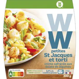 WW, WEIGHT WATCHERS Plat cuisiné St Jacques Torti 300g