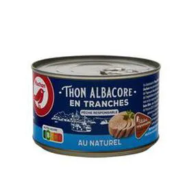 AUCHAN Thon albacore en tranches au naturel 280g