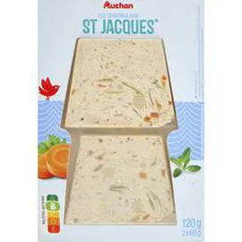 AUCHAN Terrines de Saint Jacques 120g