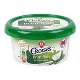 MARQUE REPÈRE, LES CROISÉS Fromage à tartiner Ail et fines herbes 25% MG 150g