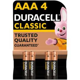 DURACELL Pile Alcaline AAA Classic LR03 MN2400 x4