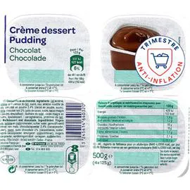 CARREFOUR Crème dessert chocolat 4x125g