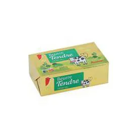 AUCHAN Beurre tendre demi-sel 250g