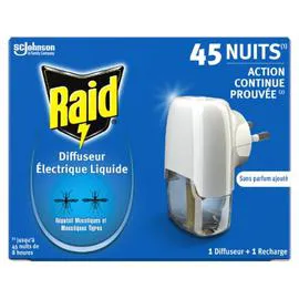 RAID Diffuseur Répulsif Moustiques l'unité