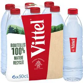 VITTEL Eau minérale naturelle 6x50cl