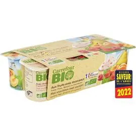 CARREFOUR BIO Yaourt aux fruits 8x125g