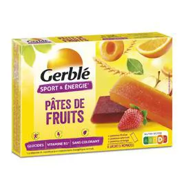 GERBLÉ Pâtes de fruits énergétique 162g