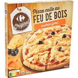 CARREFOUR ORIGINAL Pizza saumon fumé 440g