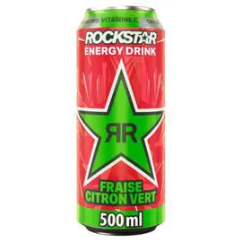 ROCKSTAR Boisson énergisante fraise citron vert 50cl