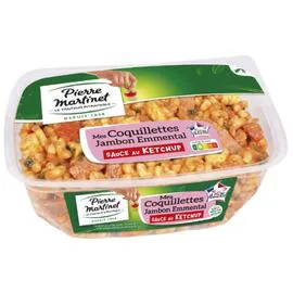 PIERRE MARTINET Coquillettes jambon emmental 400g