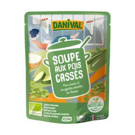 DANIVAL Soupe De Pois Cassés  Bio 500ml