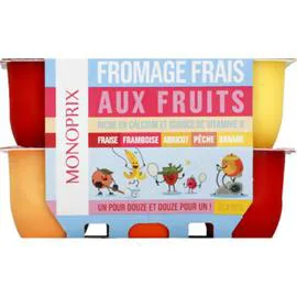 MONOPRIX Fromage frais aux fruits 600g