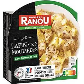 MONIQUE RANOU Lapin aux 2 moutardes & ses pommes de terre 300g