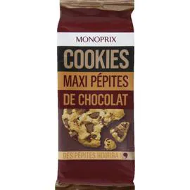 MONOPRIX Cookies maxi pépites de chocolat 184g