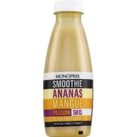 MONOPRIX Smoothie ananas mangue passion 500ml