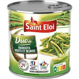 SAINT ELOI Duo de haricots verts et beurre coupés 455g
