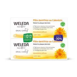 WELEDA Pâte dentifrice calendula 2x75ml