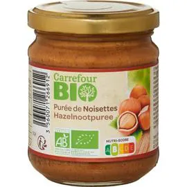 CARREFOUR BIO Purée de noisettes bio 170g