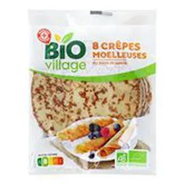 MARQUE REPÈRE, BIO VILLAGE Crèpes moelleuse sucrée Bio x8 200g
