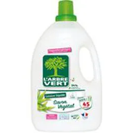 L'ARBRE VERT Lessive Liquide Savon végétal x45 2,025l