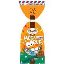  Méga T'Oeufs chocolat Cémoi Lait croustillant 197g