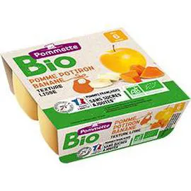 POMMETTE BIO Spécialité pomme potiron banane BIO, dès 6 mois 4x100g