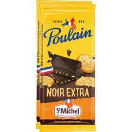 POULAIN Chocolat noir sablé 2x95g