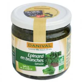 DANIVAL Epinards En Branches Bio 300g
