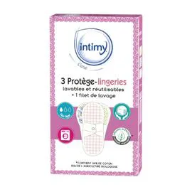 INTIMY CARE Protège-lingerie lavable et réutilisable CARE x3