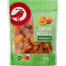 AUCHAN Abricots moelleux dénoyautés 250g