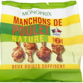 MONOPRIX Manchons de poulet nature 250g