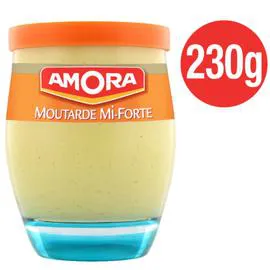 AMORA Moutarde mi-forte 230g