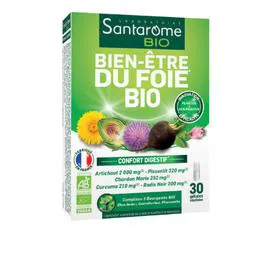 SANTAROME Complément alimentaire bien-être du foie Bio x30