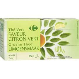 CARREFOUR Thé vert citron 25x1,3g