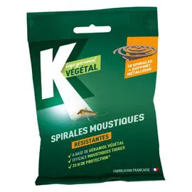 K VÉGÉTAL Spirale Anti-Moustiques Résistantes 70g