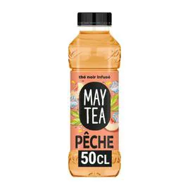 MAY TEA Boisson au thé noir pêche blanche 50cl