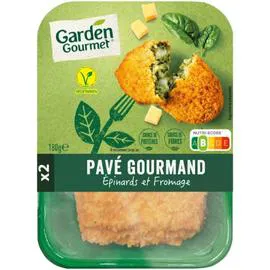 GARDEN GOURMET Pavé Gourmand Végétal Epinard et Fromage 180g