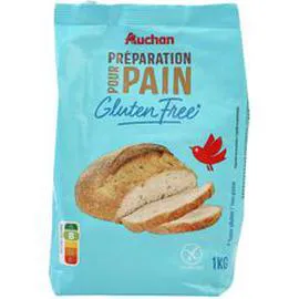 AUCHAN MIEUX VIVRE Préparation pour pain sans gluten 1kg