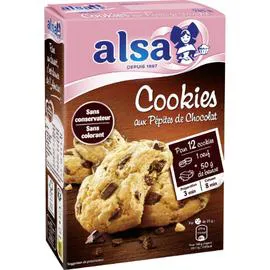 ALSA Préparation gâteaux cookies pépites chocolat 240g