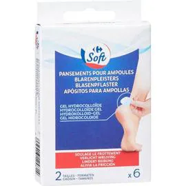 CARREFOUR SOFT Pansements ampoules x6