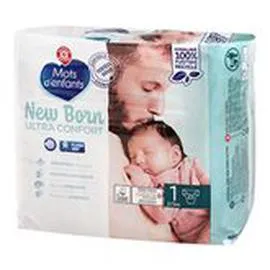 MARQUE REPÈRE, MOTS D'ENFANTS Change bébé Nouveau né - T1 - 2/5kg - x23 x23