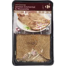 CARREFOUR Galette jambon emmental 195g