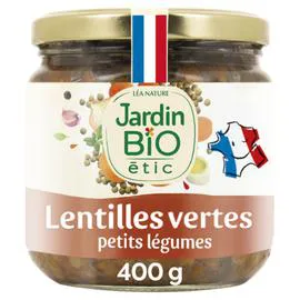 LÉA NATURE, JARDIN BIO ÉTIC Lentilles aux petits légumes Bio 400g