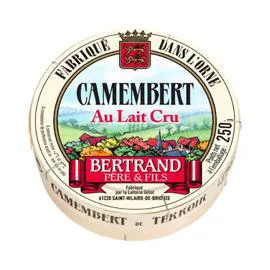 BERTRAND PERE & FILS Camembert Au Lait Cru 250g