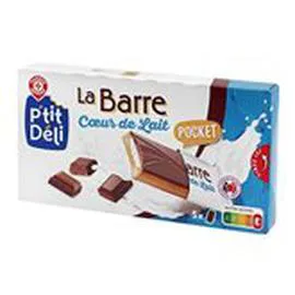 MARQUE REPÈRE, P'TIT DÉLI Barre chocolat lait x5 130g